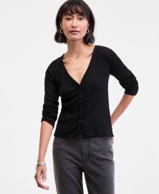 On 34th Women's Ribbed Striped Cardigan, Macy's Exclusive