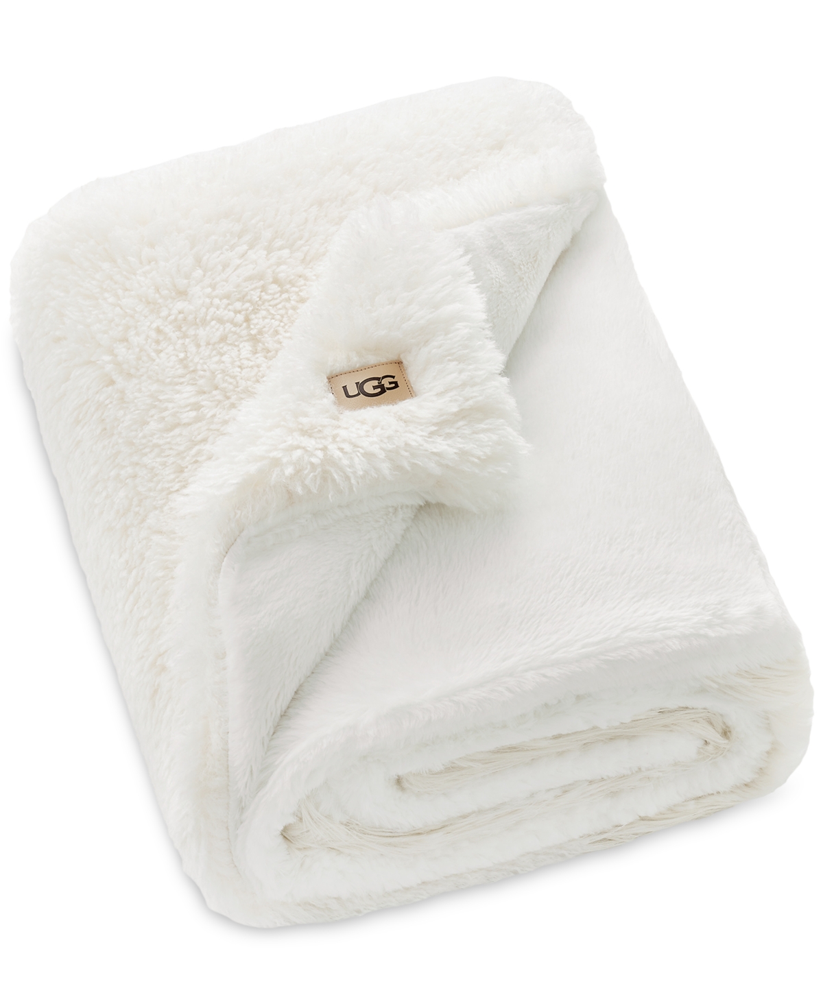Ugg Corben Textured Throw, 50" X 70" In White