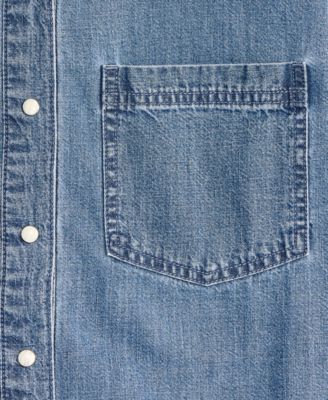 Women's Denim Patch Pocket Shirt, Macy's Exclusive