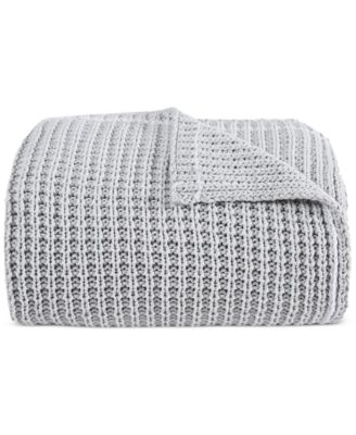 Luna Cotton Waffled Knit Throw, 50" x 70"