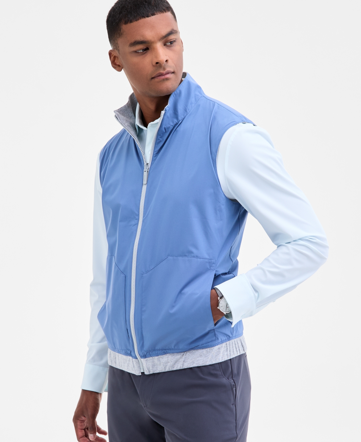 Alfani Men's Reversible Zip-Front Vest, Macy's Exclusive