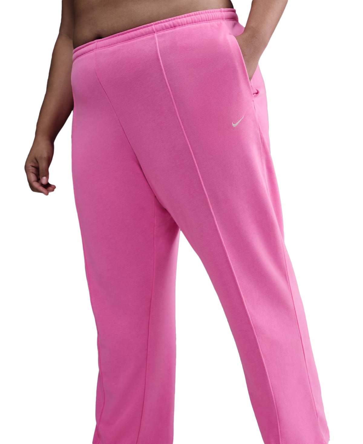 Nike Plus Size Chill Terry Full-zip French Terry Hoodie In Pink