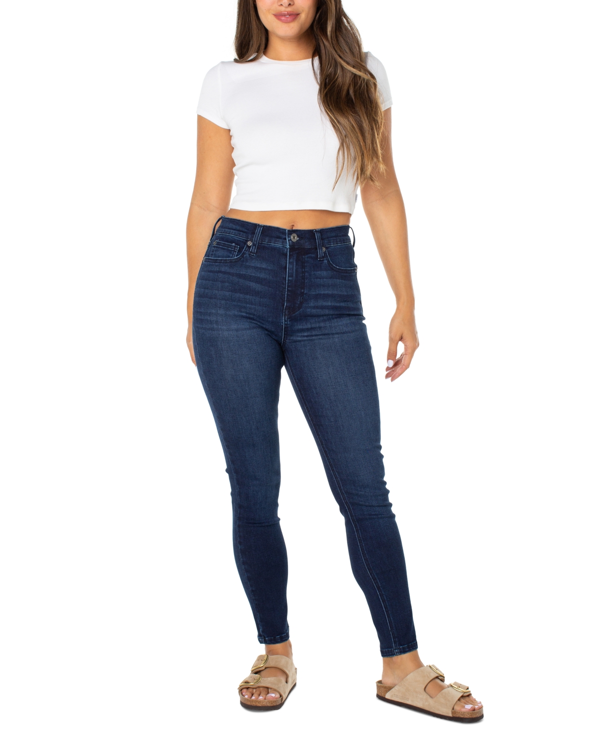 Juniors' High-Rise Ankle Skinny Jeans - Muse