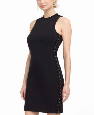 Women's Sleeveless Crewneck Sheath Dress