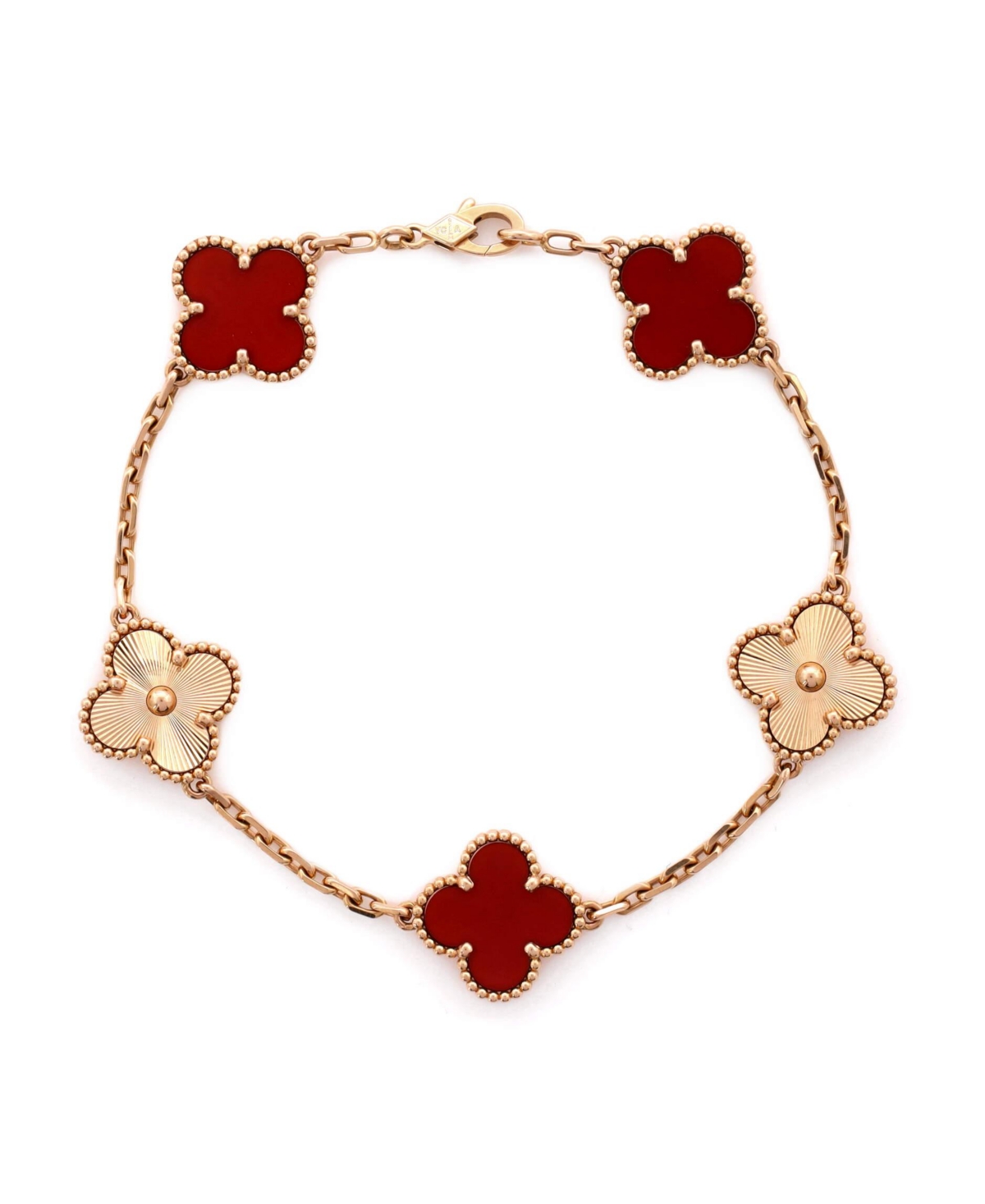 Vintage Alhambra 5 Motifs Bracelet - 18k rose gold