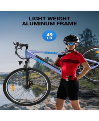 350W Electric Bike 26" Electric Mountain Bike for Adults, 36V Built-in Hidden Removable Battery with Shimano 7 Speed City Commuter Bike for Man Woman