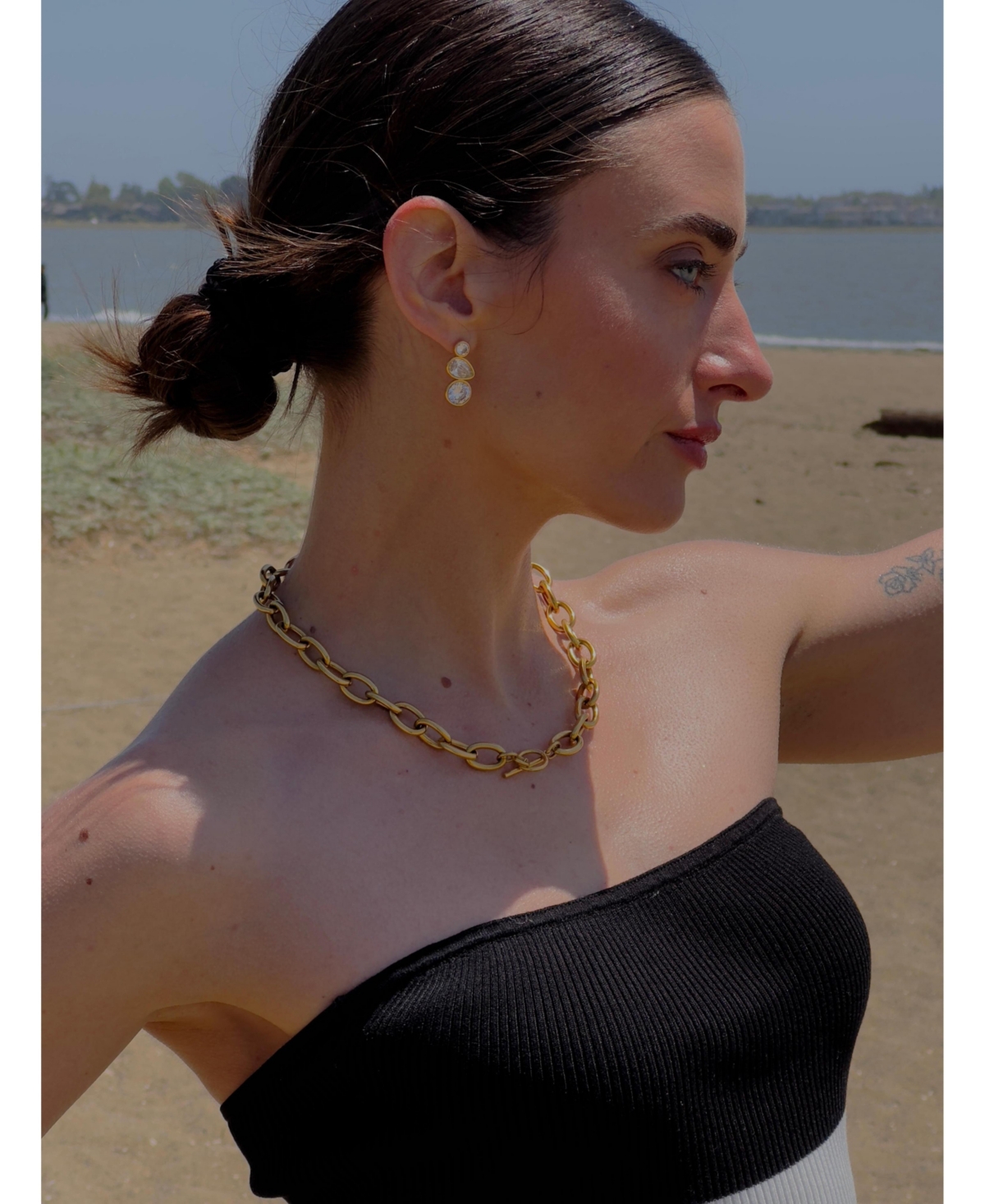 Tseatjewelry Ava Earrings 18k gold plated on stainless steel