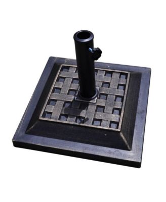 17.5 Inch Heavy Duty Square Umbrella Base Stand of 30 lbs for Outdoor