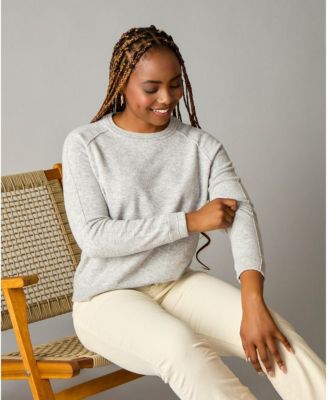 Women's Itch-Free Merino Wool Crewneck Sweater with Soft Liner