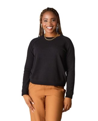Women's Itch-Free Merino Wool Crewneck Sweater with Soft Liner