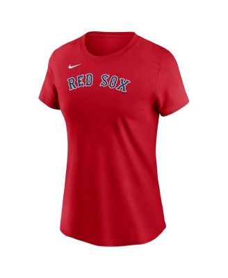 Women's Roman Anthony Red Boston Red Sox Fuse Name Number T-Shirt