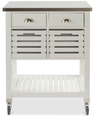 Linon Home Décor - Linon Farlee Kitchen Cart, Direct Ship