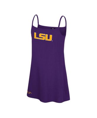 Colosseum - Big Girls&nbsp;Purple LSU Tigers Brook Tank Dress