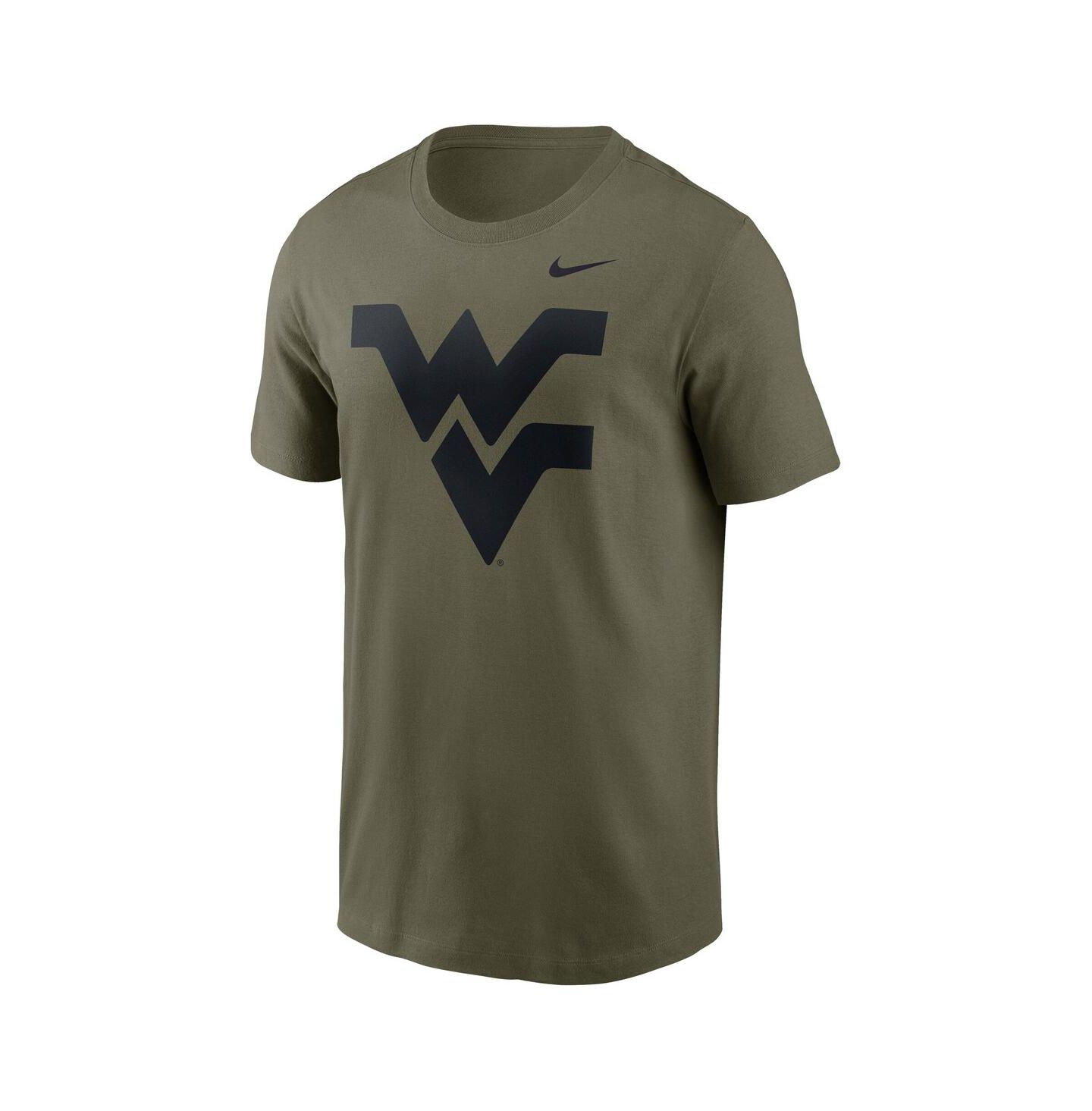 Мужская футболка Nike Olive West Virginia Mountaineers Primetime Logo Performance — фото 3