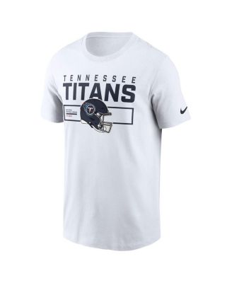 Men's White Tennessee Titans Primetime Helmet Essential T-Shirt