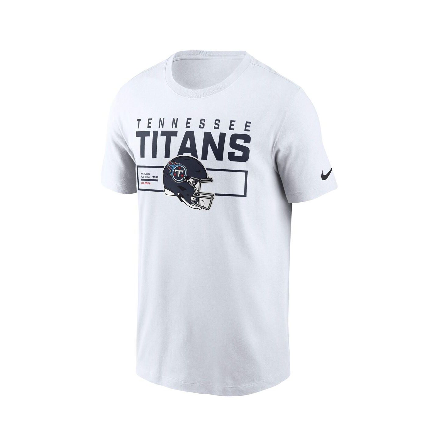 Мужская футболка Nike White Tennessee Titans Primetime Helmet Essential — фото 3