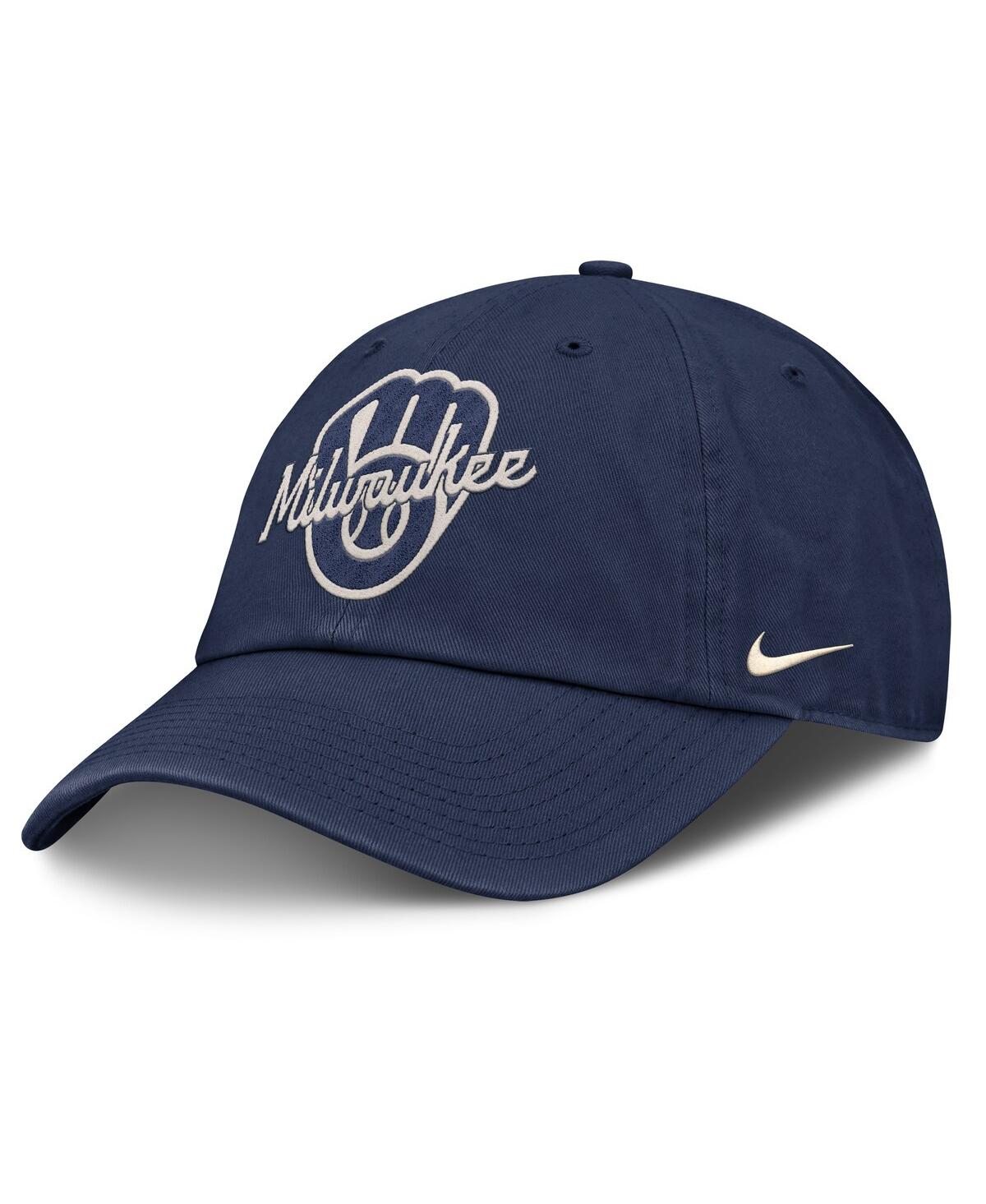 Nike Men's Navy Milwaukee Brewers Statement Club Adjustable Hat
