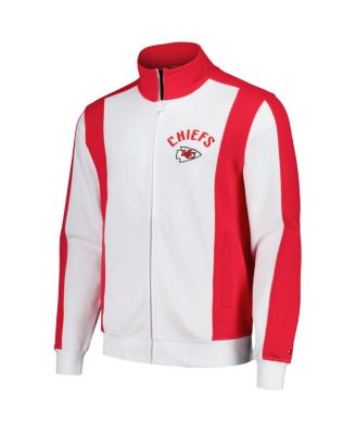 Men's White/Red Kansas City Chiefs Nolan Full-Zip Track Jacket