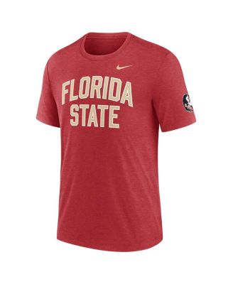Men's Heather Garnet Florida State Seminoles Campus Collegiate Block Tri-Blend T-Shirt