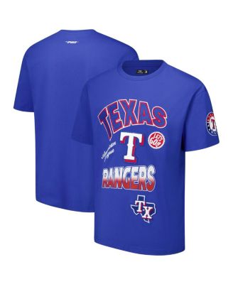 Pro Standard - Men's Royal Texas Rangers Turn It Up Dropped Shoulder T-Shirt