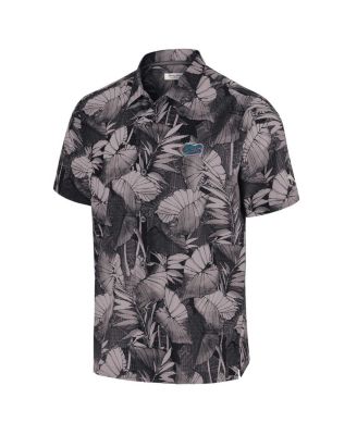 Men's Black Florida Gators Coast Nuevo Fronds Button-Up Shirt