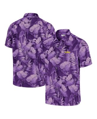 Tommy Bahama - Men's Purple LSU Tigers Coast Nuevo Fronds Button-Up Shirt
