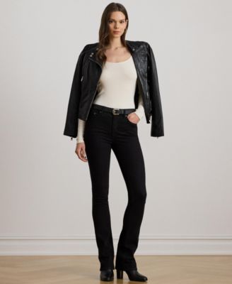 Women's Rib-Knit Long-Sleeve Scoopneck Tee