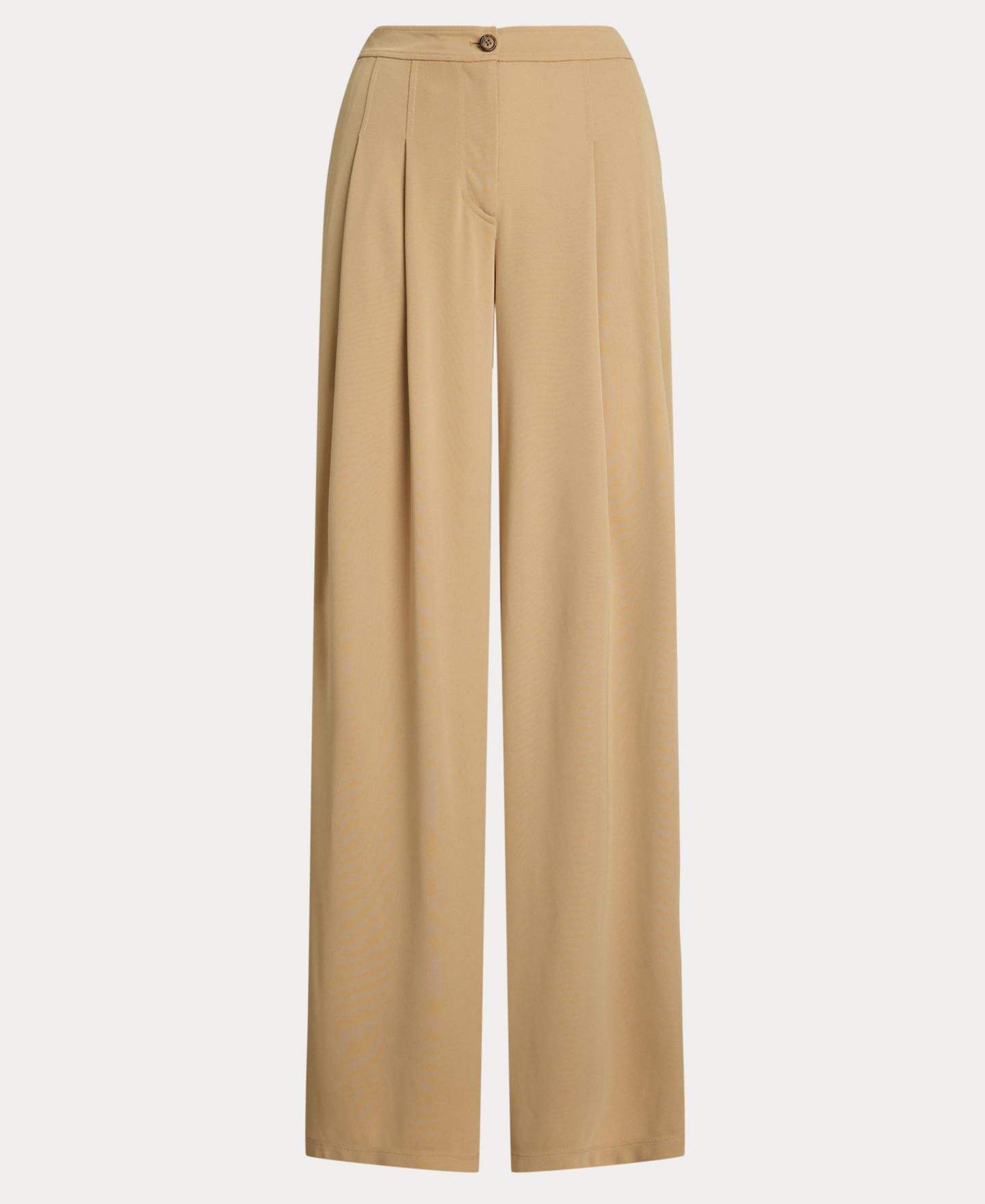 Женские брюки Lauren Ralph Lauren Pleated Stretch Jersey Wide-Leg, цвет: Берёзовый рыжевато-коричневый — фото 5
