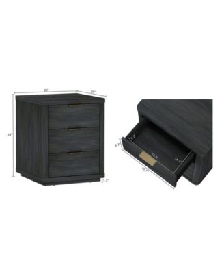 Evelyn 20" 3-Drawer Nightstand