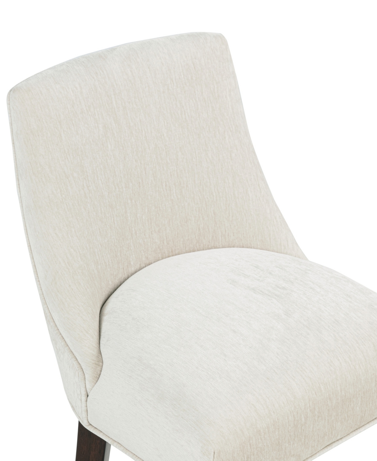 Manhattan Comfort 38.4" Beever Chenille Upholstered Counter Stool In White