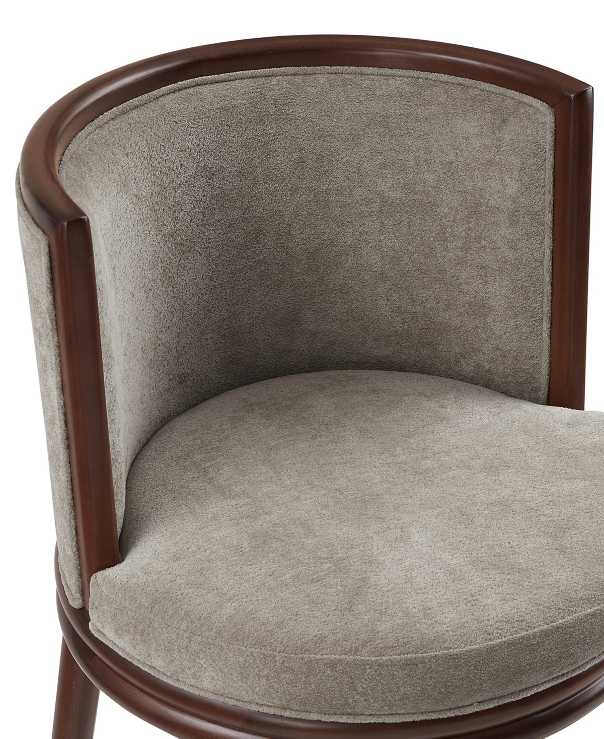 Manhattan Comfort 40" Evalyn Chenille Upholstered Barstool In Gray