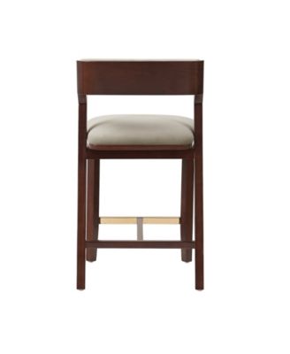 Patricia 36.2" Velvet Upholstered Counter Stool