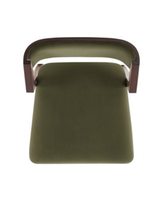 Patricia 36.2" Velvet Upholstered Counter Stool