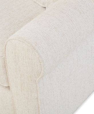 Radley Roll Arm 115" 4-Pc. Fabric L Sectional with Wedge