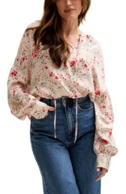 Women's Rosetti Billowy Sleeves Print Blouse