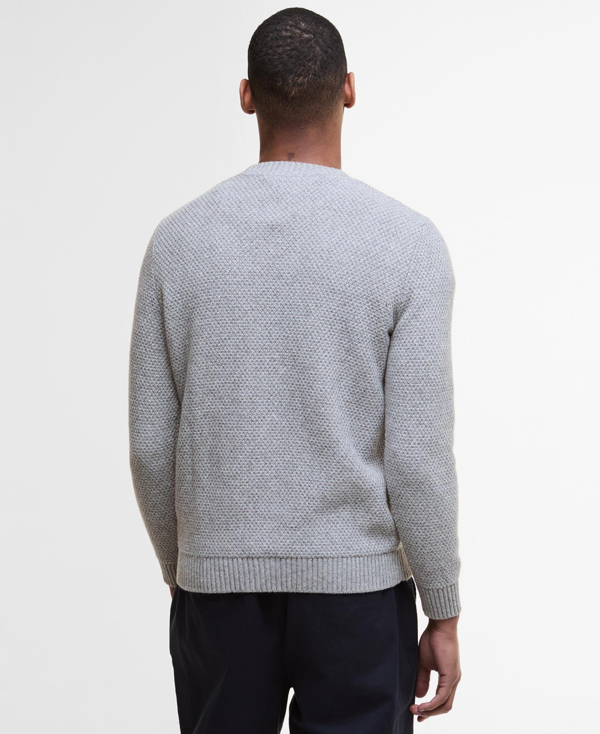 Barbour Men's Casey Textured Cable Knit Crewneck Sweater