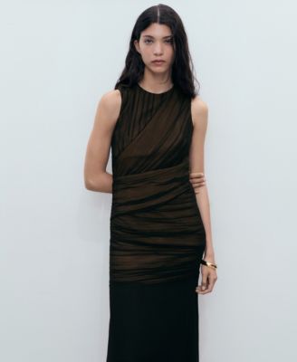 Women's Contrasting Textured Dress