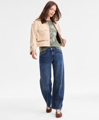 Women's Cropped Utility Jacket