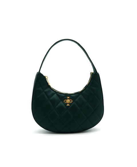 Женская сумка LIKE DREAMS Astra Quilted Adjustable Shoulder, цвет: Изумрудный зелёный