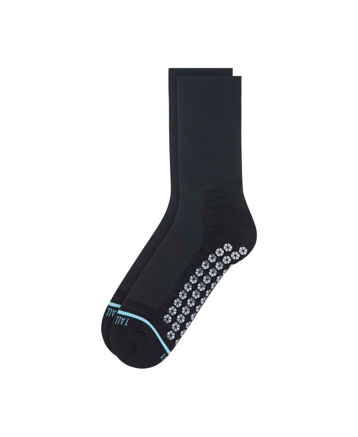 Men's All Sport Performance Crew Gripper Socks - Black