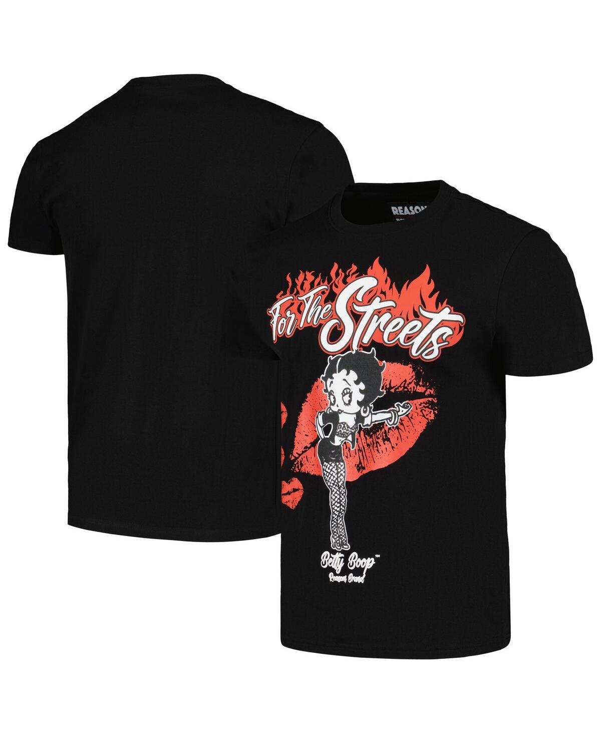 Men's and Women's Black Betty Boop for the Streets T-Shirt - Black