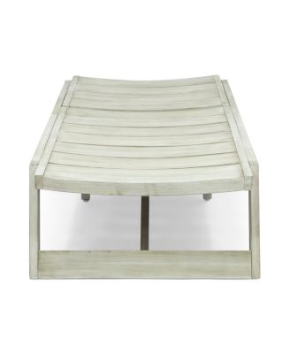 Streamdale Acacia Wood Chaise Lounge With Adjustable Seating