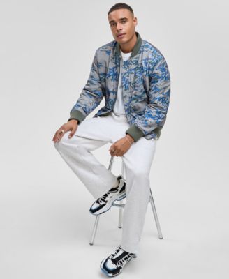 Men's Relaxed-Fit Reversible Bomber Jacket, Macy's Exclusive