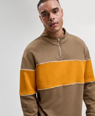 Men's Relaxed-Fit Half-Zip Sweatshirt, Macy's Exclusive