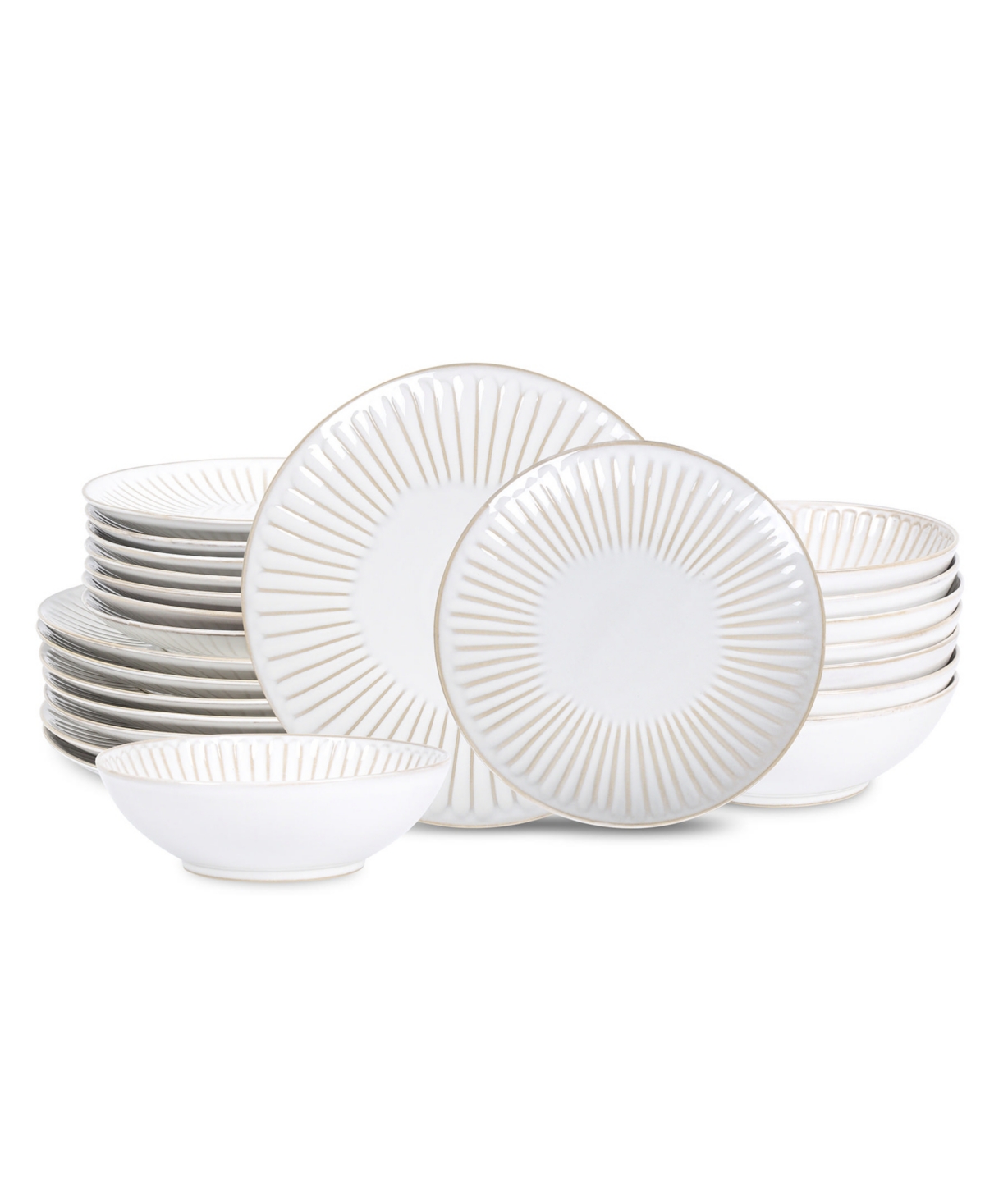 Linea 24 Pc. Dinnerware Set, Service for 8 - White