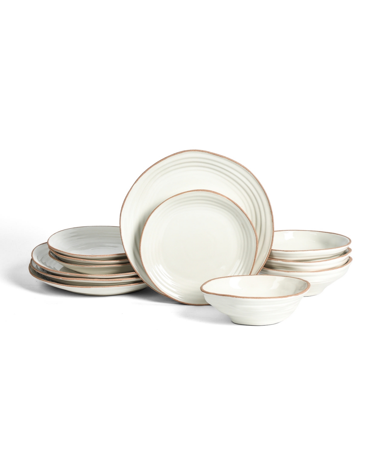 Nami 12 Pc. Dinnerware Set, Service for 4 - White