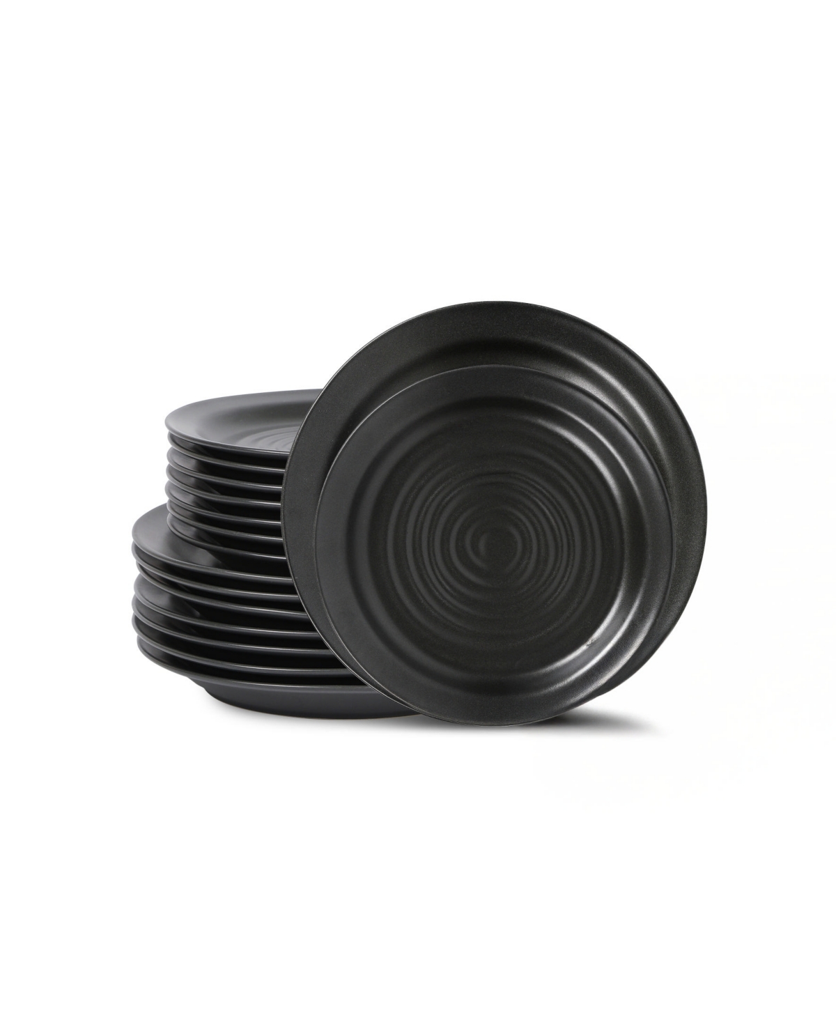 Orbit 16 Pc. Dinnerware Set, Service for 4 - Charcoal