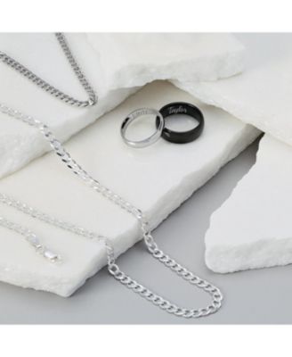 Solid 4MM Sterling Silver Miami Cuban Curb Chain Necklace