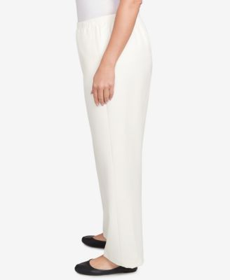 Plus Size Classic Poly Accord Short Length Pants