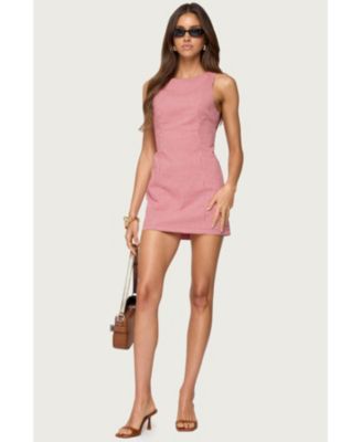 Womens Macee Gingham Romper